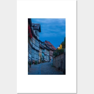 Schlossberg, old town, Quedlinburg; Harz, Saxony-Anhalt; Germany, Europe Posters and Art